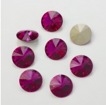 Zdjęcie - Swarovski rivoli stone fuchsia 14mm
